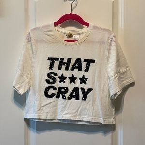 H & M Divided Crop T Shirt